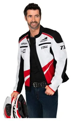 Fastway Uni 191 Team Jacket -Textile Clothing Popular Shop 3d.9a.d4.D1FastwayFashionTeamjackeweissschwarzrot21253021020