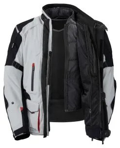 Büse Grado Textile Jacket -Textile Clothing Popular Shop 71.03.1d.D5BueseGradohellgrauschwarzrot21237621019