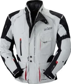 Büse Grado Textile Jacket -Textile Clothing Popular Shop 84.f6.b0.D3BueseGradohellgrauschwarzrot21237621019