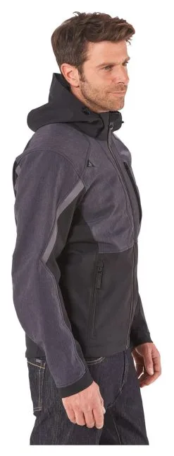 Vanucci Tifoso Softshell Motorcycle Jacket -Textile Clothing Popular Shop 88.e7.79.D1VanucciTifosoSoftshelljackeschwarzgrau21239021020