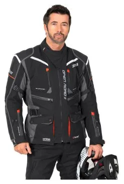 Büse Open Road II Textile Jacket -Textile Clothing Popular Shop 99.d2.ee .H2BueseOpenRoadIIschwarzgraurot21247421020