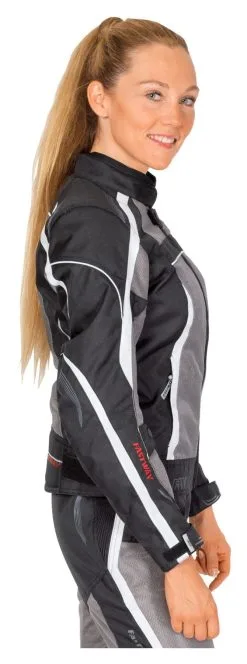 Fastway Hot Season Ladies Textile Jacket -Textile Clothing Popular Shop a7.62.dd .D1FastwayHotSeasonschwarzgrau21236221020