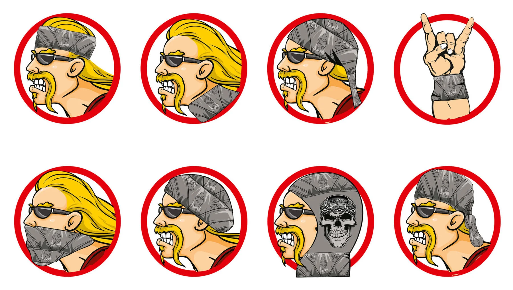 LETHAL THREAT MULTISCARF 2 LETHAL THREAT MULTISCARF - Image 2