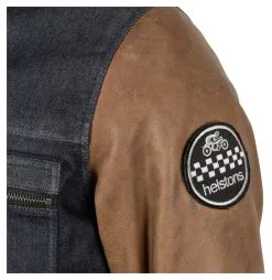 Helstons Winston Denim Jacket -Textile Clothing Popular Shop b2.0f.c1.D7HelstonsWinstonJeansjackeblaubraun212794