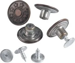 Langlauf JEANSKNOEPFE